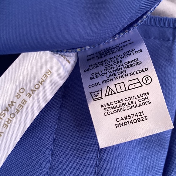 LOFT RIVIERA CHINO SHORTS SIZE 6 🇺🇦BLUE AND YELLOW - Picture 6 of 6